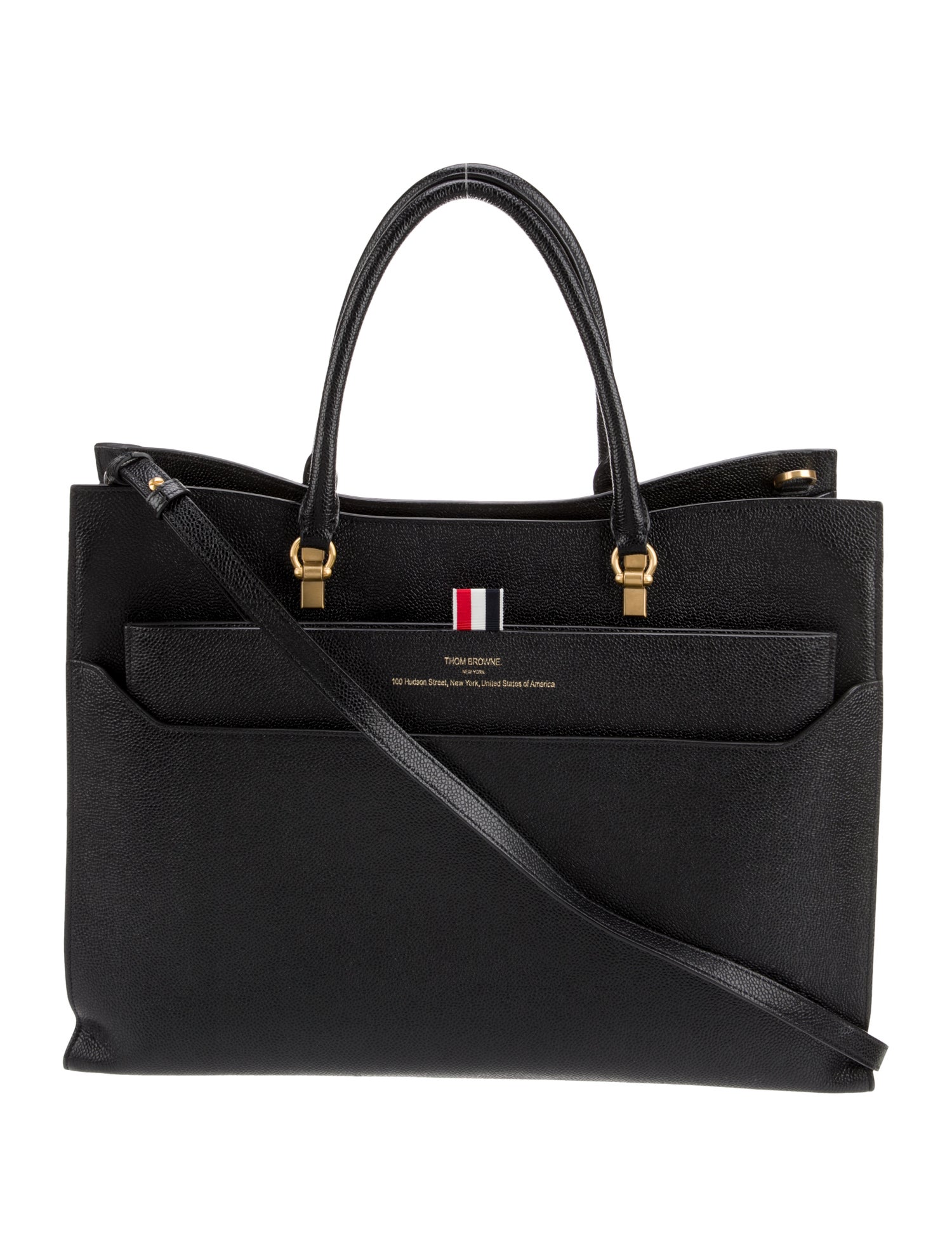 Thom Browne Leather Shoulder Bag