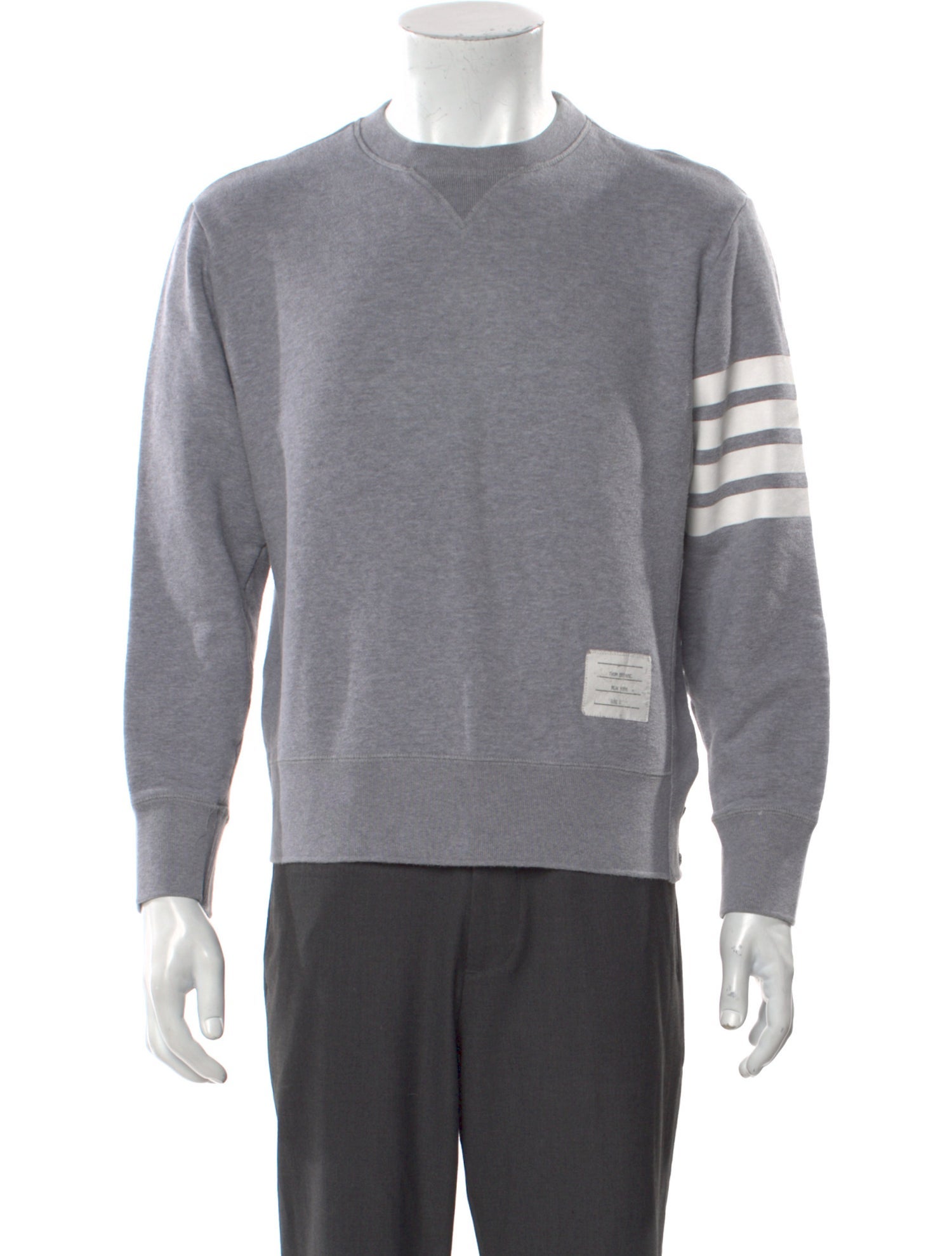 Thom Browne Striped Crew Neck Sweatshirt