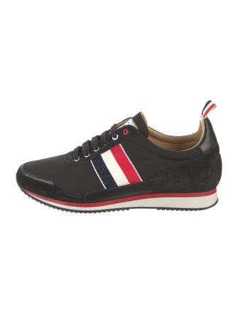 Thom Browne Suede Printed Athletic Sneakers
