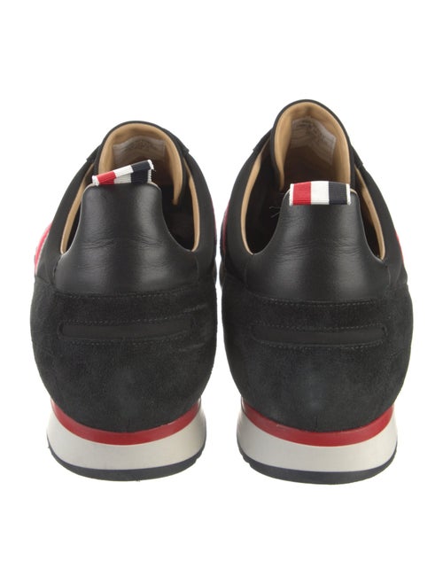 Thom Browne Suede Printed Athletic Sneakers