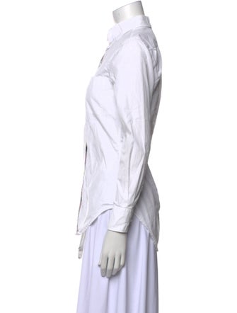 Thom Browne Long Sleeve Button-Up Top