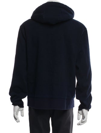 Thom Browne Graphic Print V-Neck Hoodie