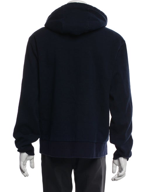 Thom Browne Graphic Print V-Neck Hoodie