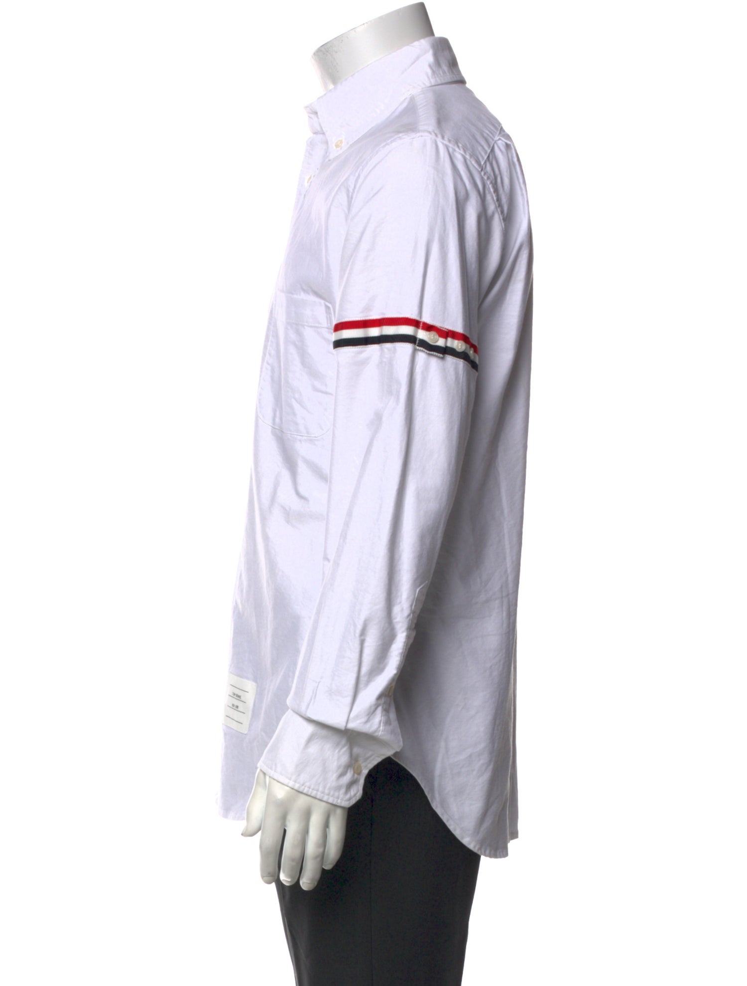 Thom Browne Striped Long Sleeve Dress Shirt