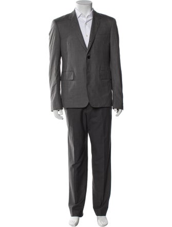 Thom Browne Wool Grosgrain Trim Suit