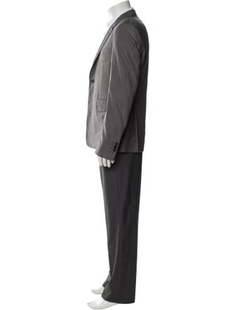 Thom Browne Wool Grosgrain Trim Suit