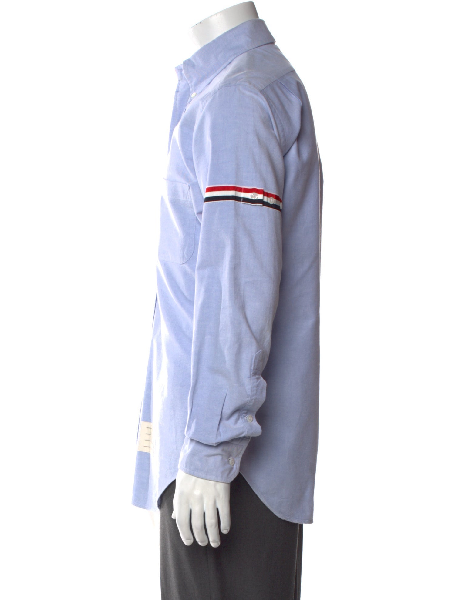 Thom Browne Armband Striped Dress Shirt