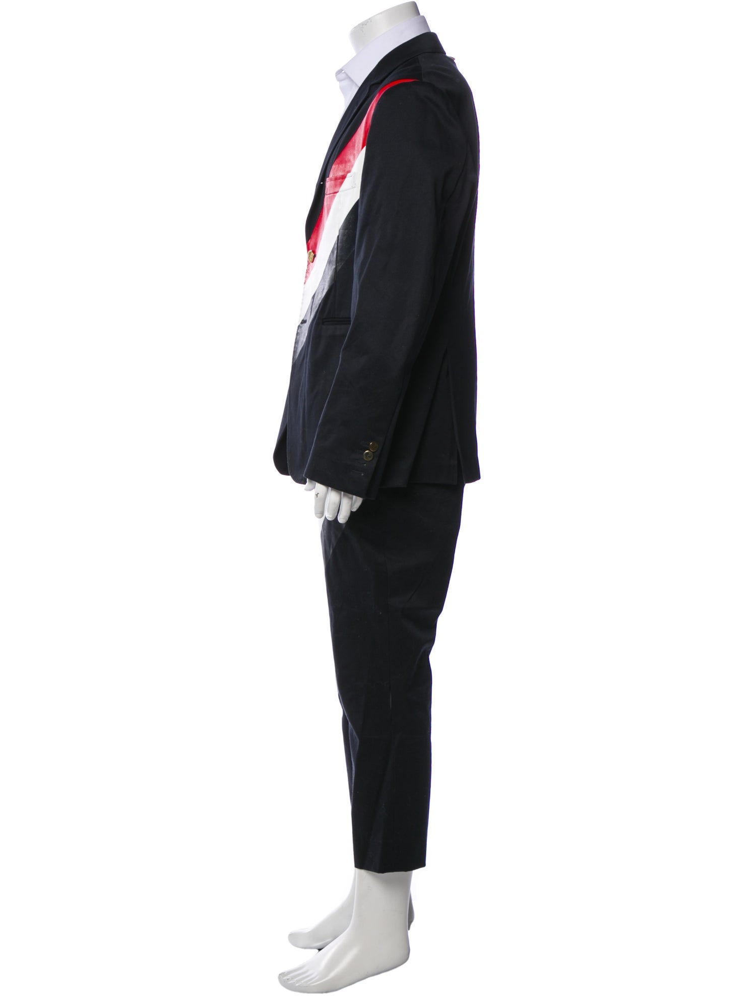 Thom Browne Diagonal Stripe Two Piece Suit