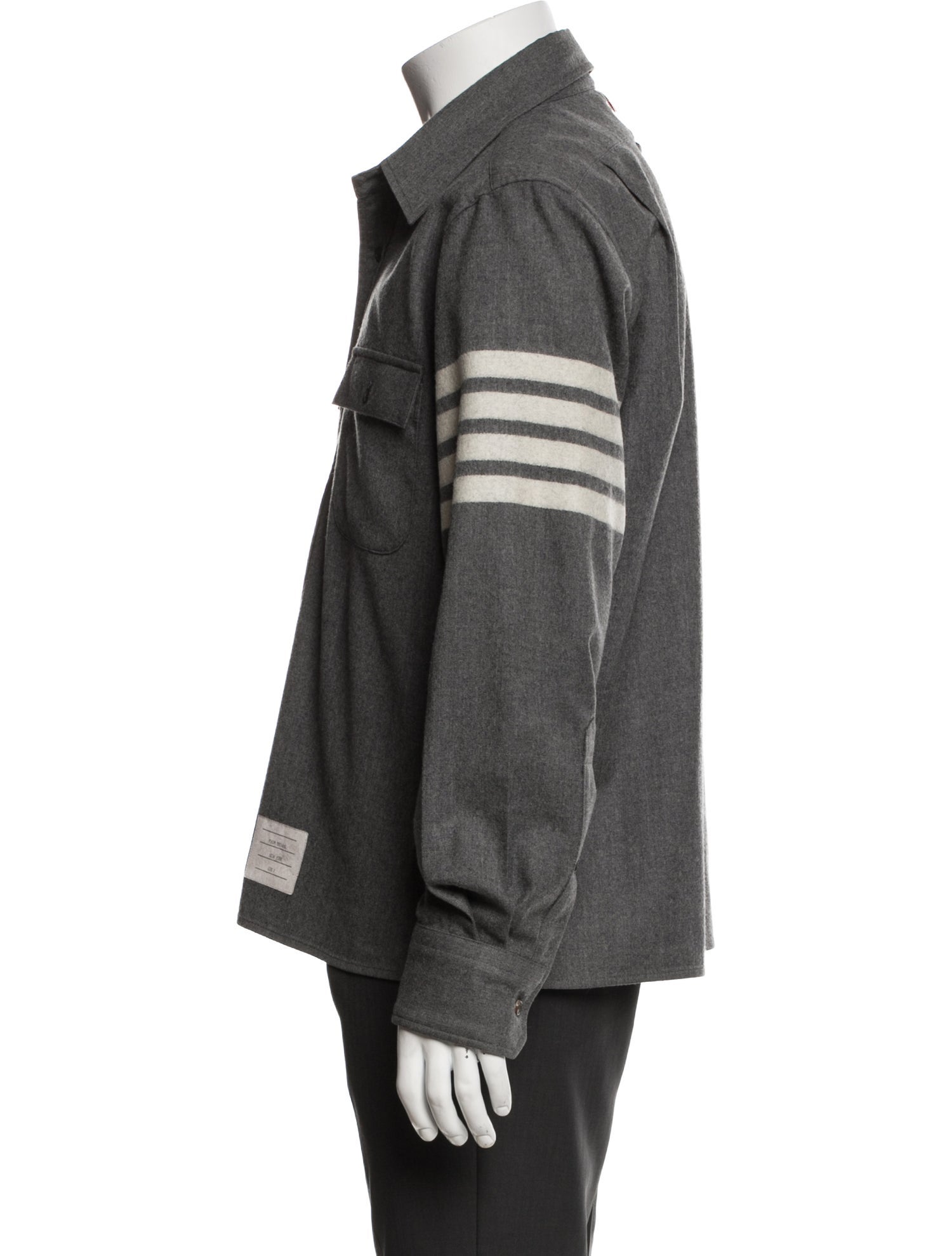 Thom Browne Wool Long Sleeve Shirt