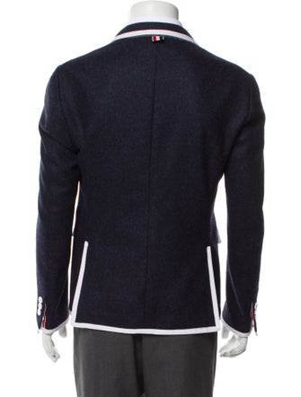 Thom Browne Wool Grosgrain Trim Blazer