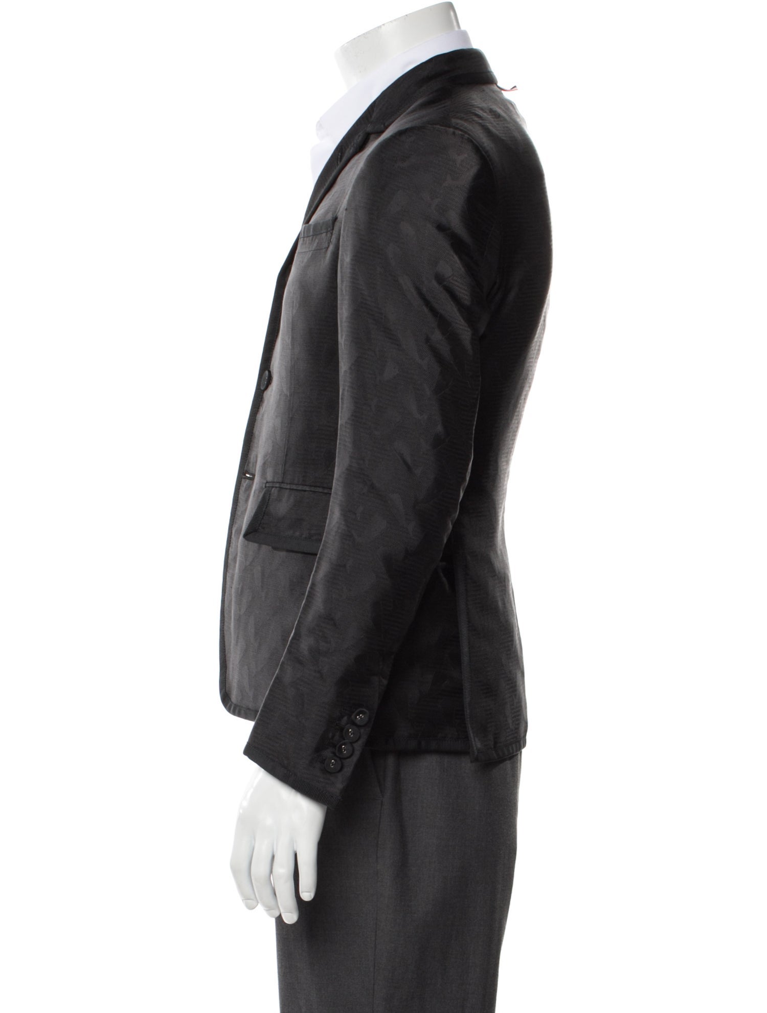 Thom Browne Silk Printed Blazer