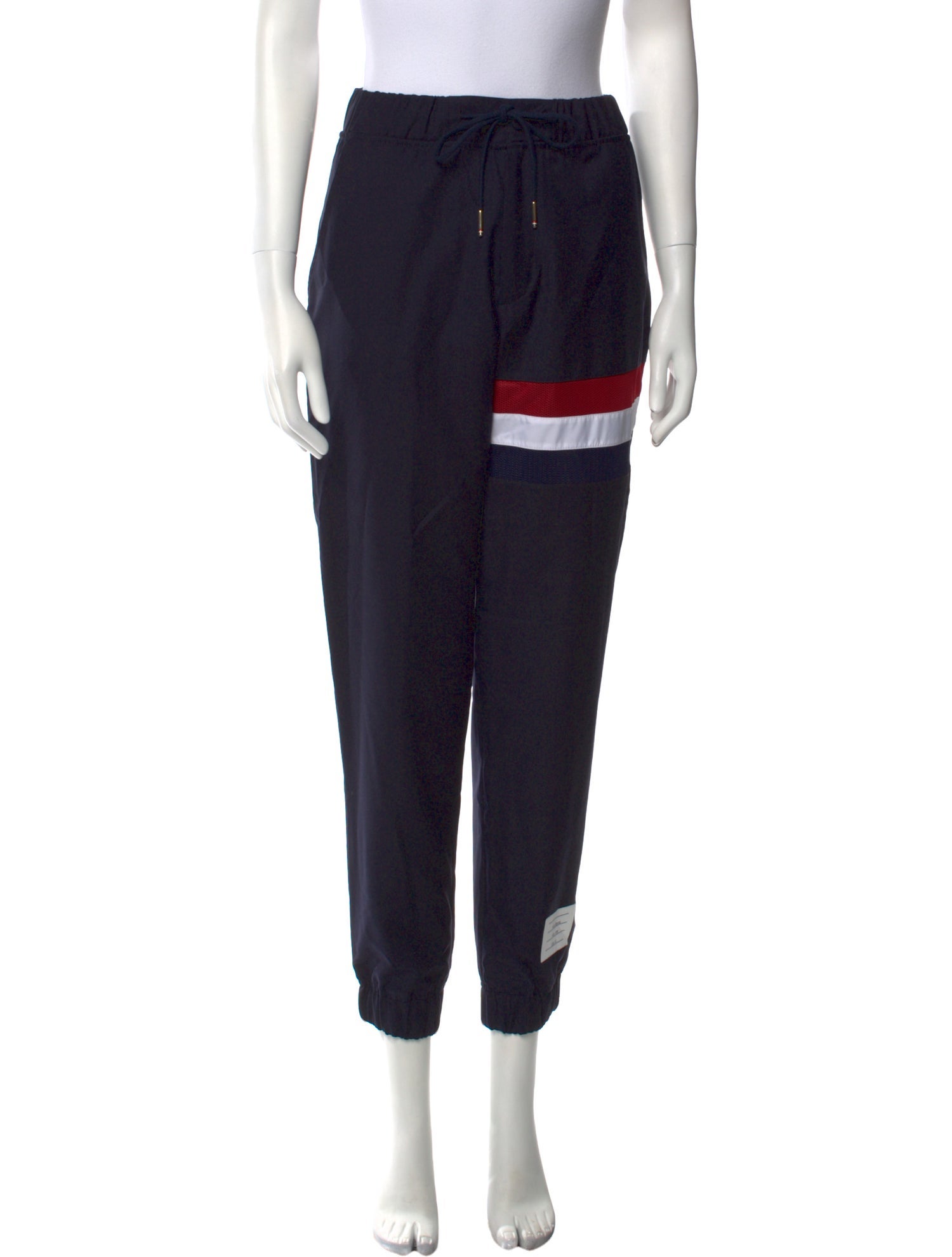 Thom Browne Wool Colorblock Pattern Lounge Bottoms