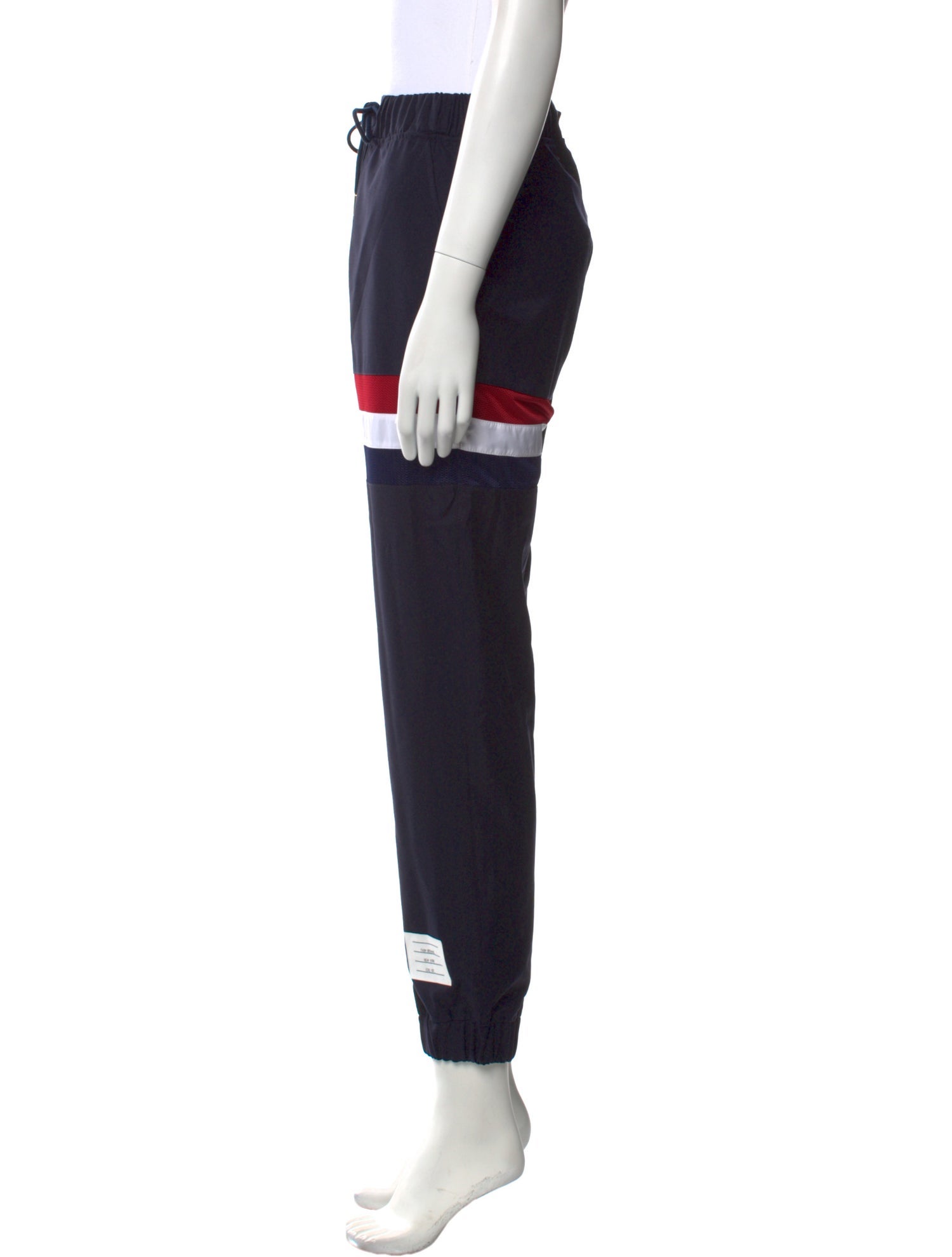 Thom Browne Wool Colorblock Pattern Lounge Bottoms