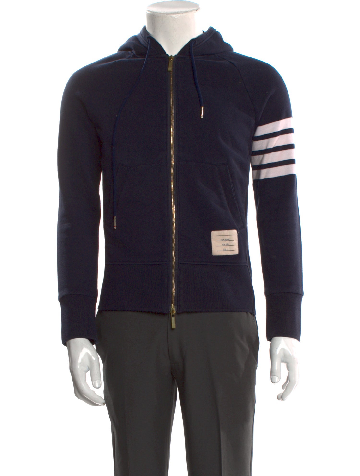 Thom Browne Striped Crew Neck Hoodie