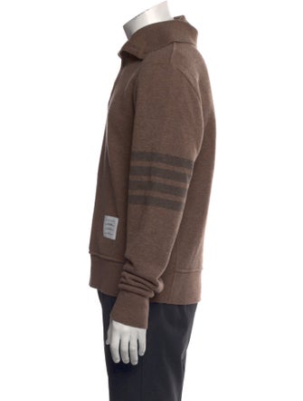 Thom Browne 4-Bar Virgin Wool Polo Sweater