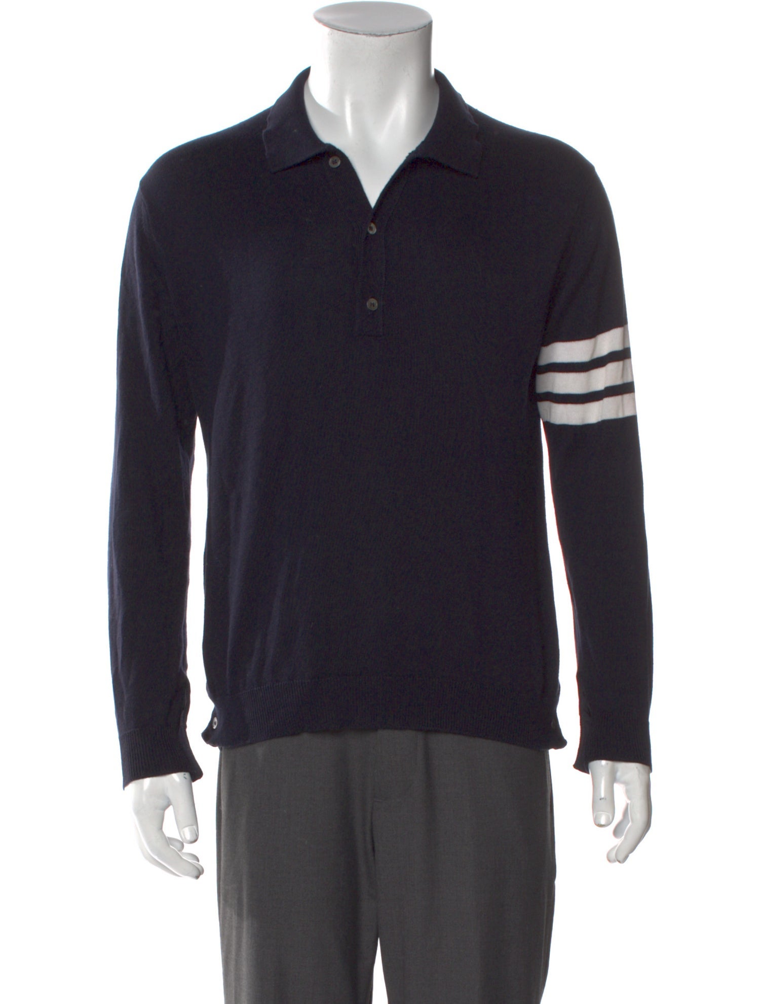 Thom Browne Vintage 4 Bar Stripe Polo Shirt