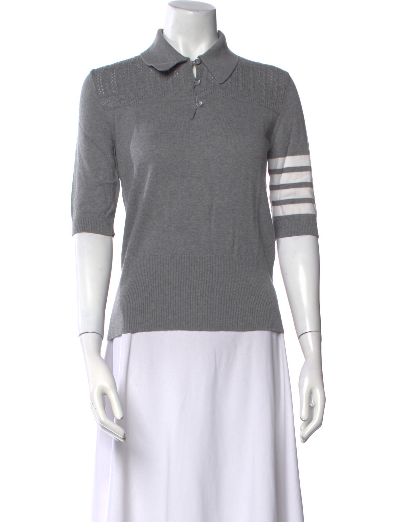 Thom Browne Hector 4 Bar Stripe Sweater