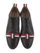 Thom Browne Web Accent Leather Oxfords