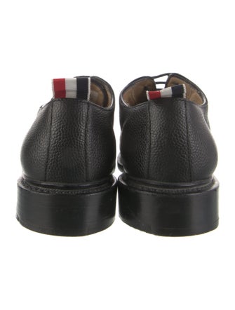 Thom Browne Web Accent Leather Oxfords