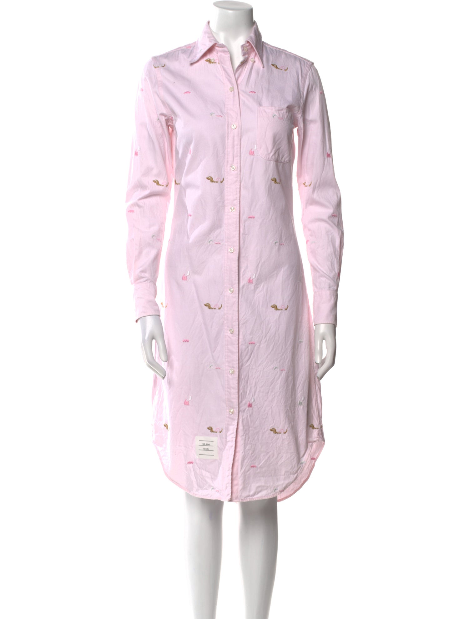 Thom Browne Printed Midi Length Dress