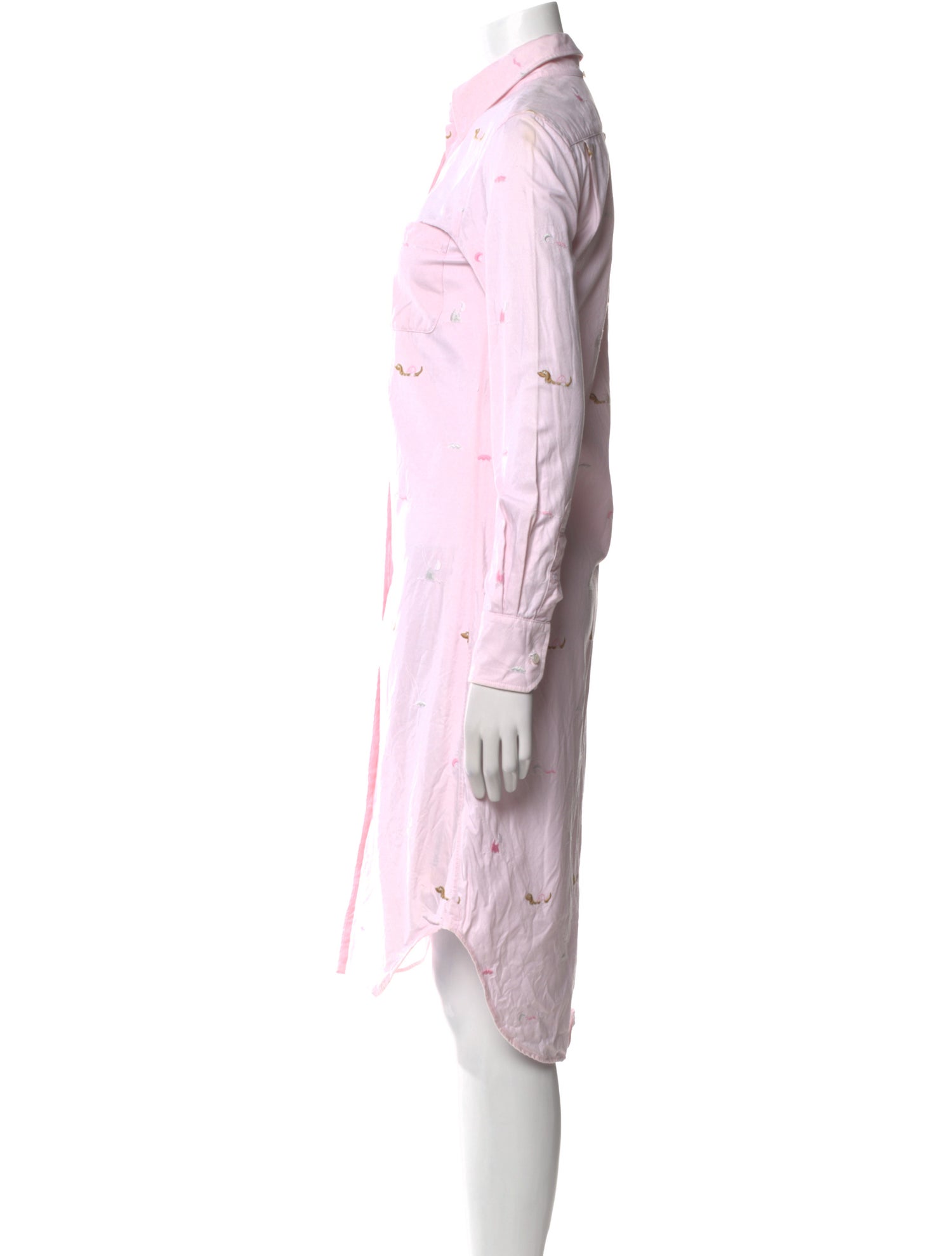 Thom Browne Printed Midi Length Dress