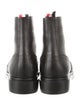 Thom Browne Leather Lasercut Accents Combat Boots