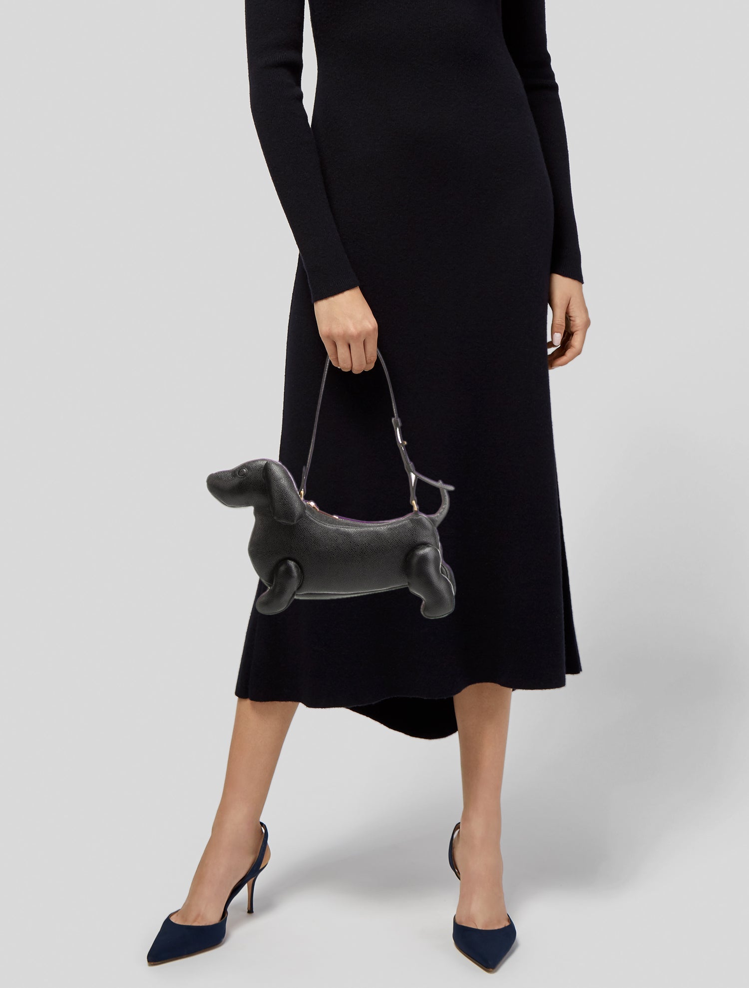 Thom Browne Leather Hector Shoulder Bag