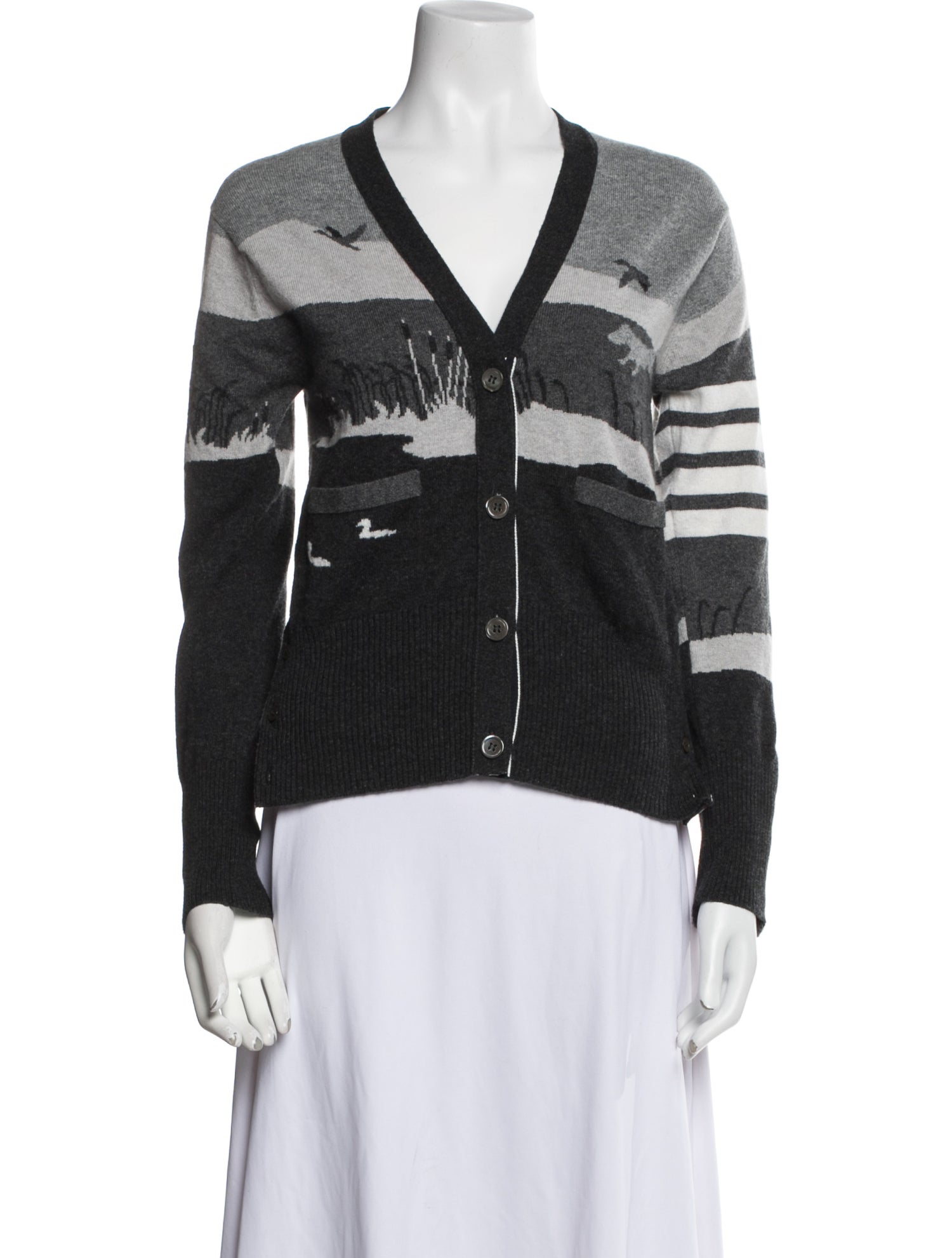 Thom Browne Cashmere Printed Sweater