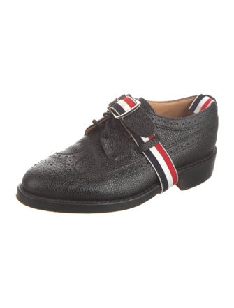 Thom Browne Leather Bow Accents Oxfords