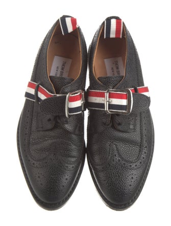Thom Browne Leather Bow Accents Oxfords