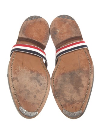 Thom Browne Leather Bow Accents Oxfords
