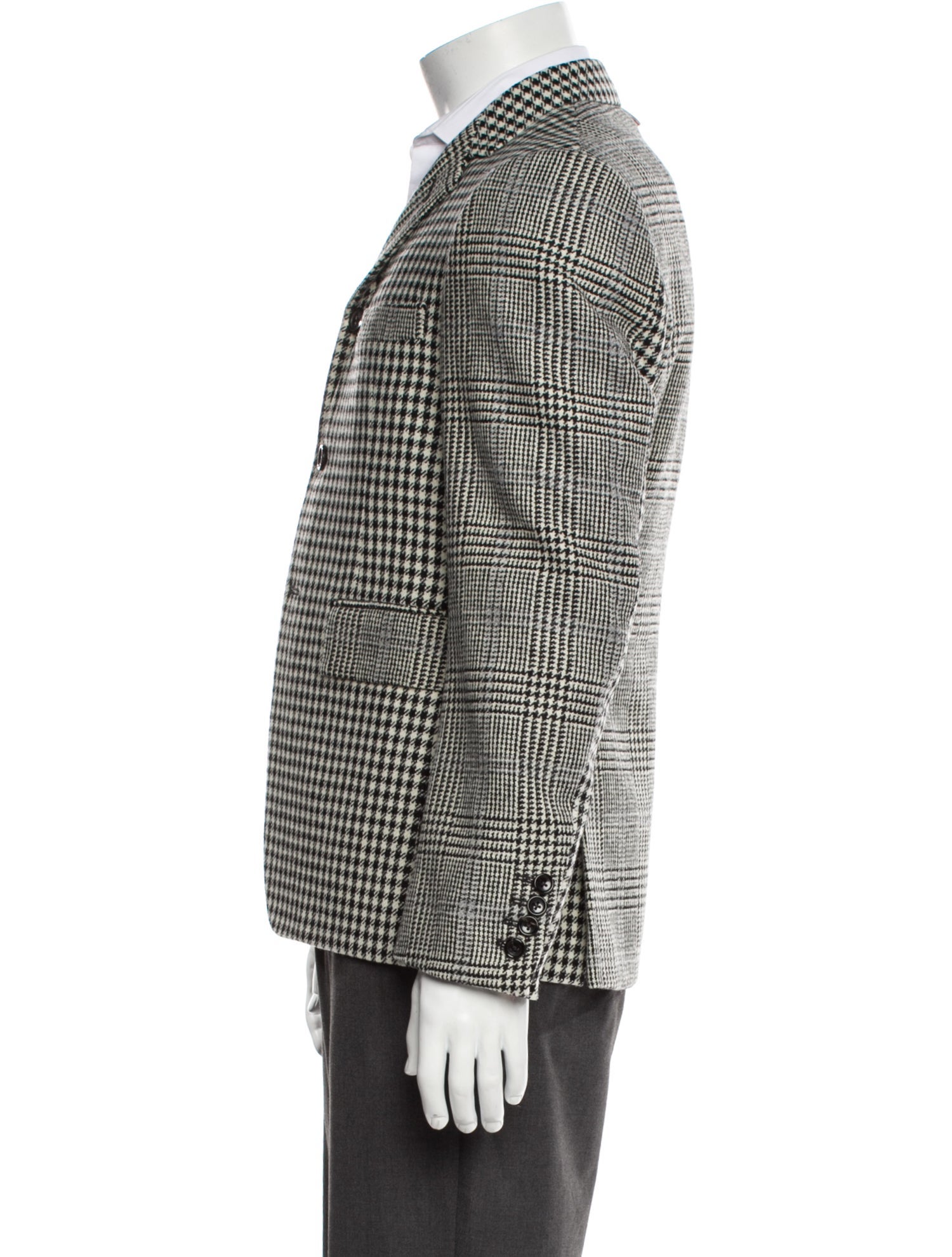 Thom Browne Wool Plaid Print Blazer w/ Tags