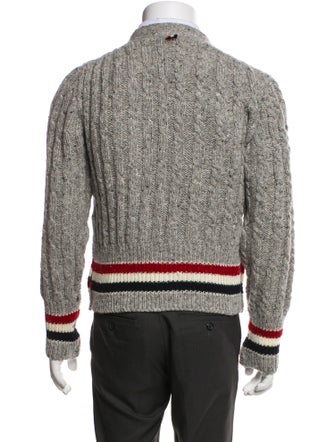 Thom Browne 4-Bar Wool Cardigan