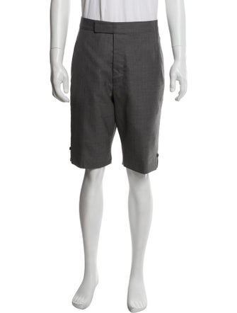 Thom Browne Classic Twill Backstrap Flat Front Shorts