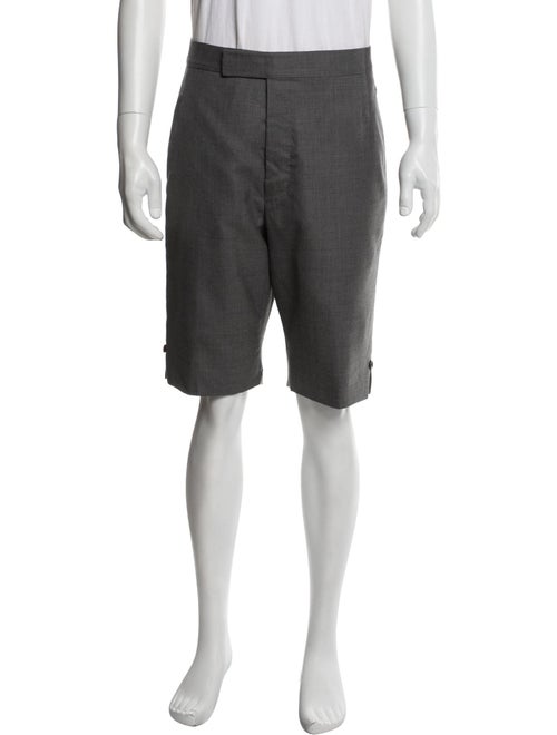 Thom Browne Classic Twill Backstrap Flat Front Shorts