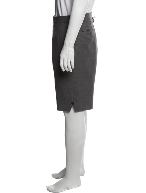 Thom Browne Classic Twill Backstrap Flat Front Shorts