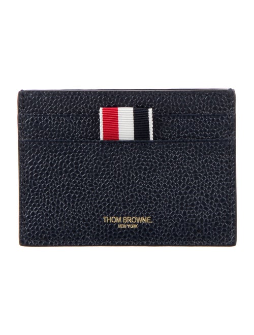 Thom Browne Leather Graphic Print Card Holder
