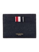 Thom Browne Leather Graphic Print Card Holder