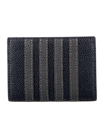 Thom Browne Leather Graphic Print Card Holder