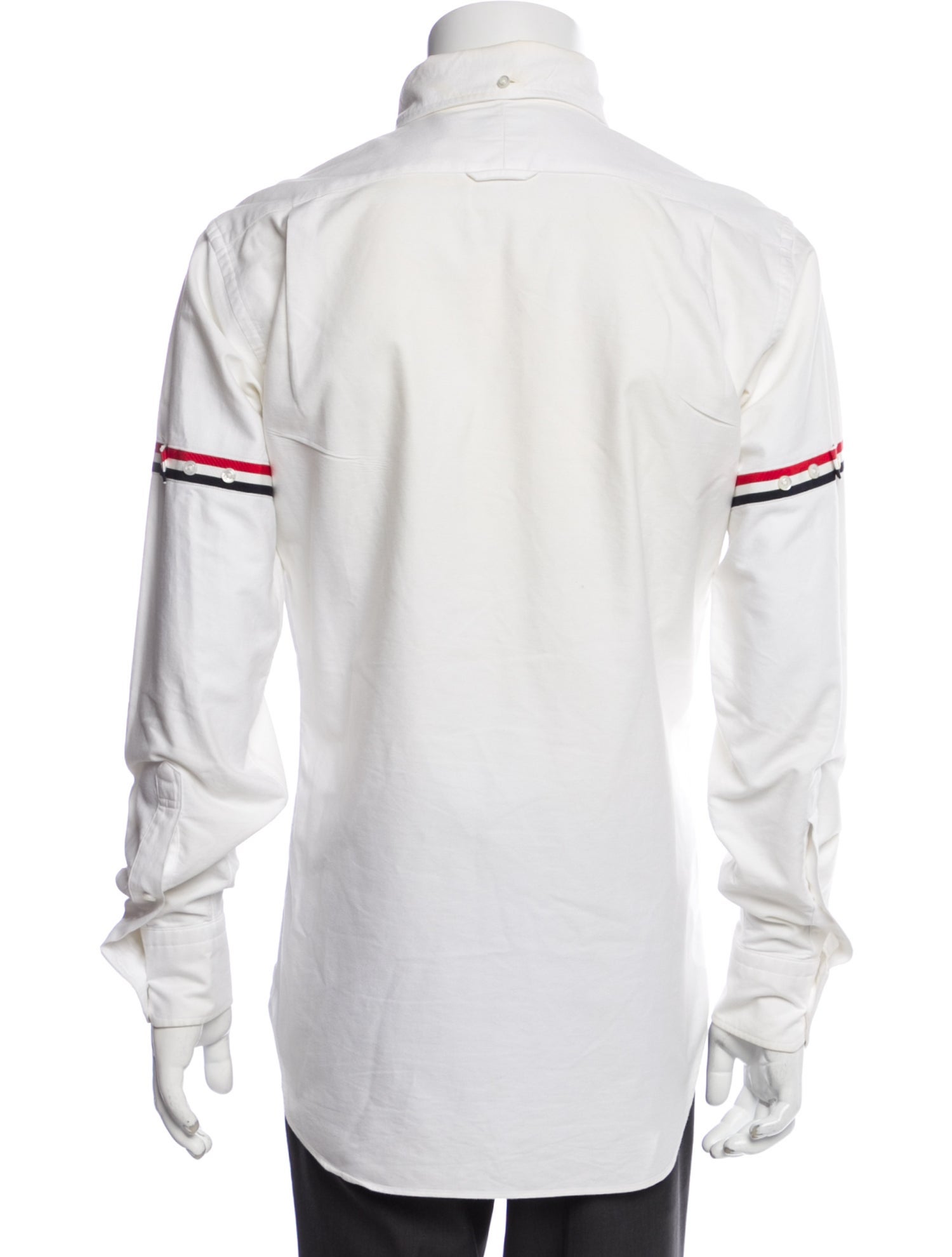 Thom Browne Striped Long Sleeve Dress Shirt