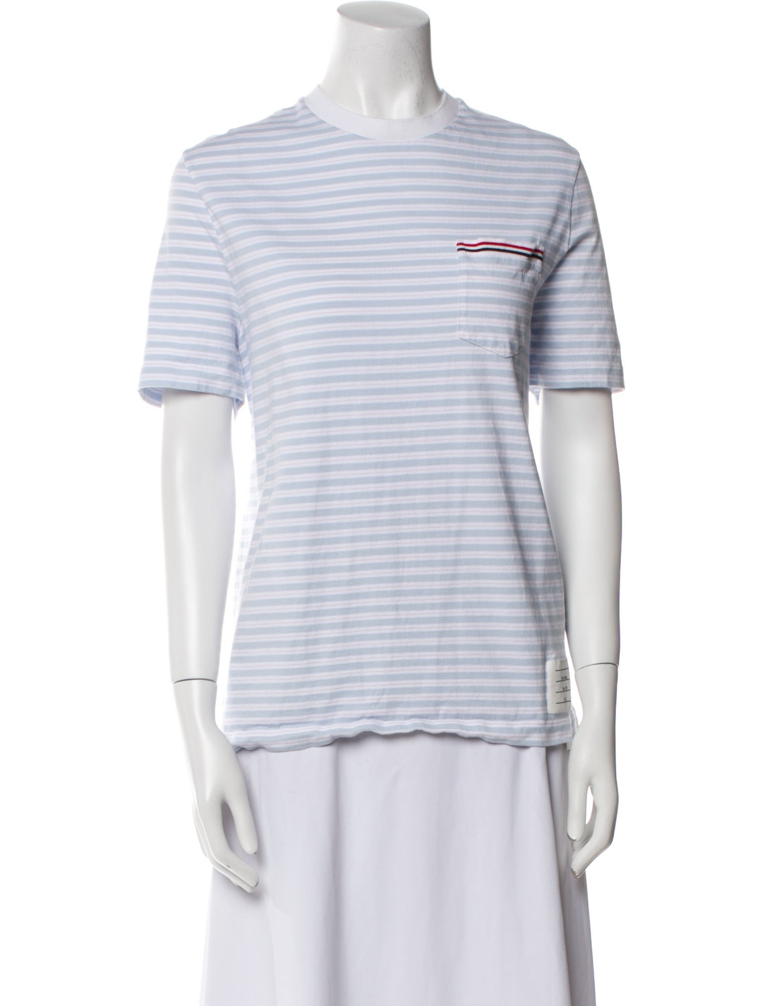 Thom Browne Striped Crew Neck T-Shirt