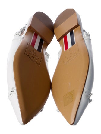 Thom Browne Leather Slingback Flats