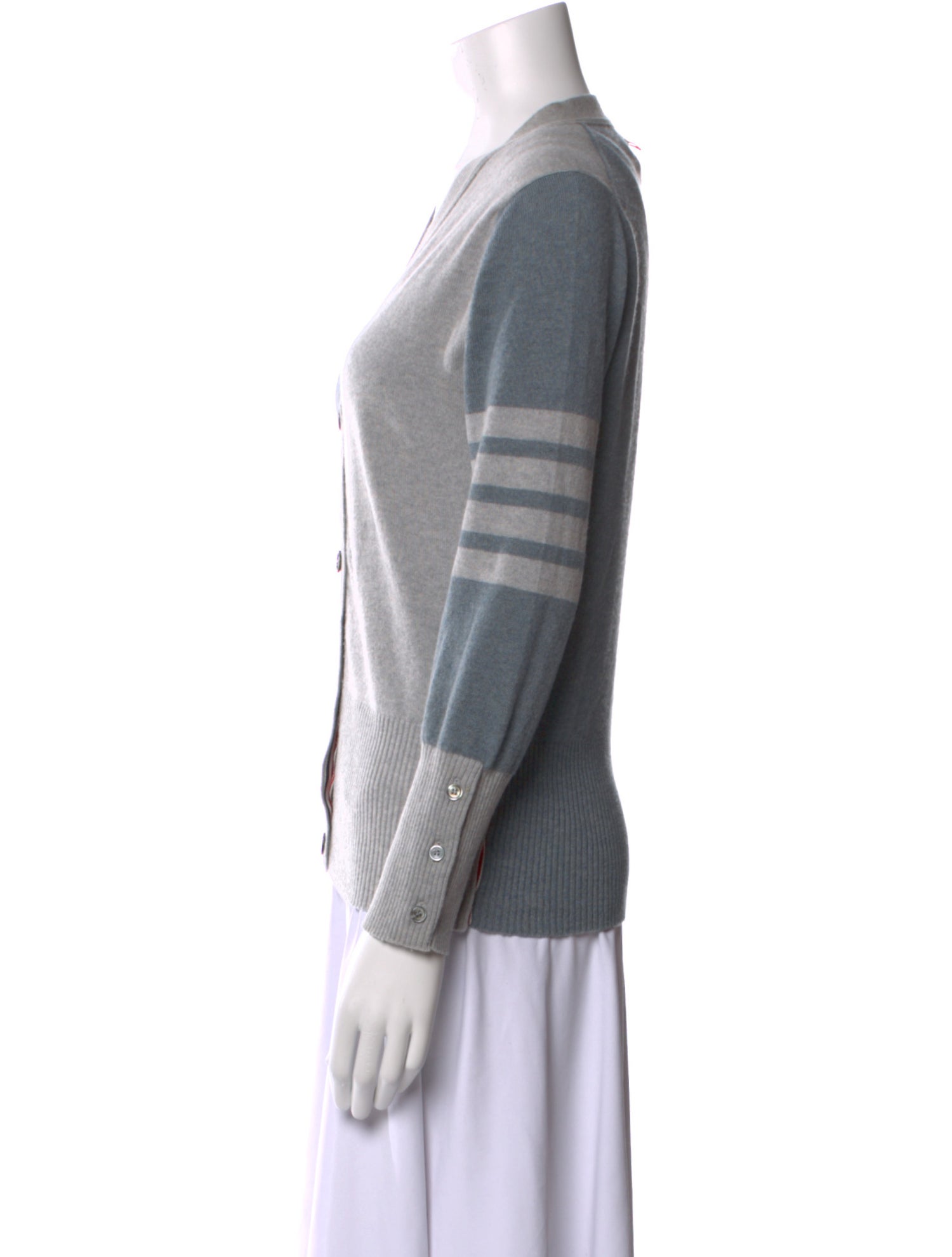 Thom Browne Cashmere V-Neck Sweater