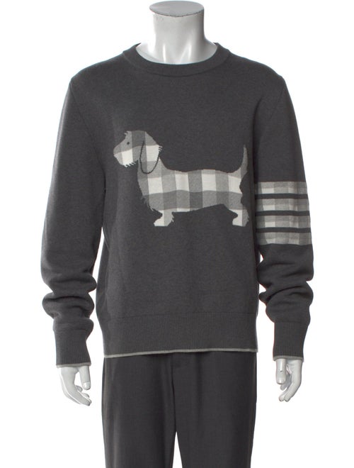 Thom Browne Graphic Print Crew Neck Pullover