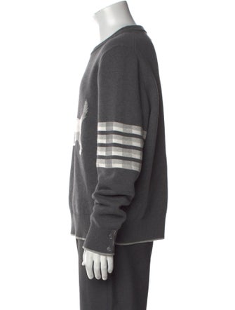 Thom Browne Graphic Print Crew Neck Pullover