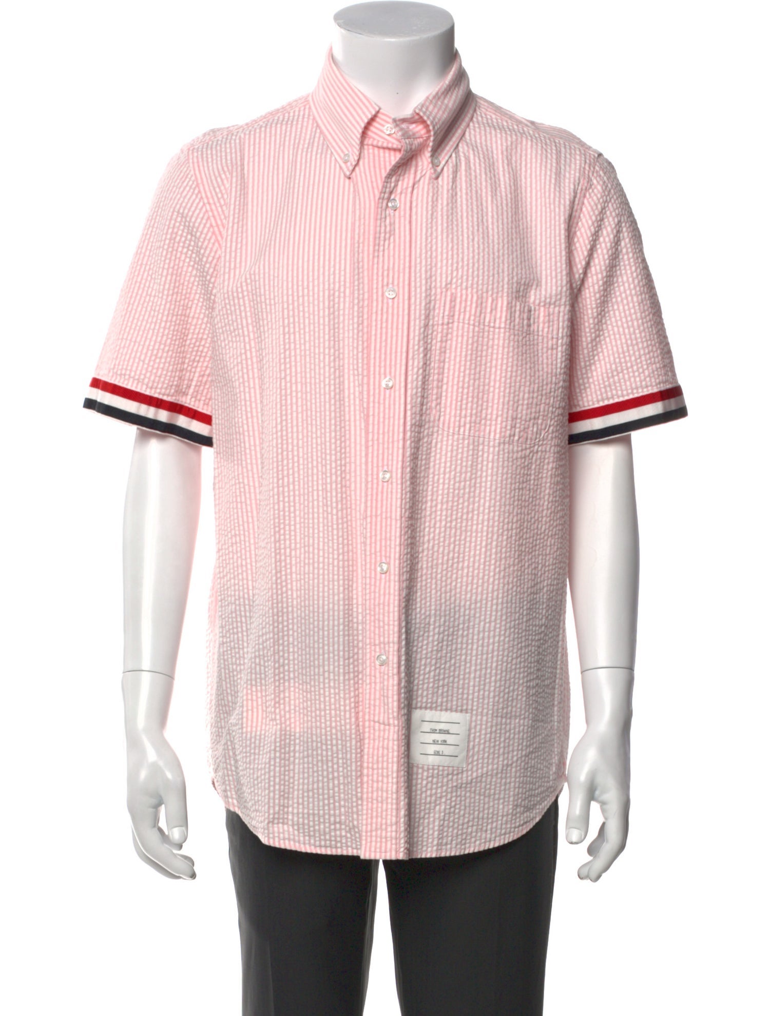 Thom Browne Striped Short Sleeve Shirt
