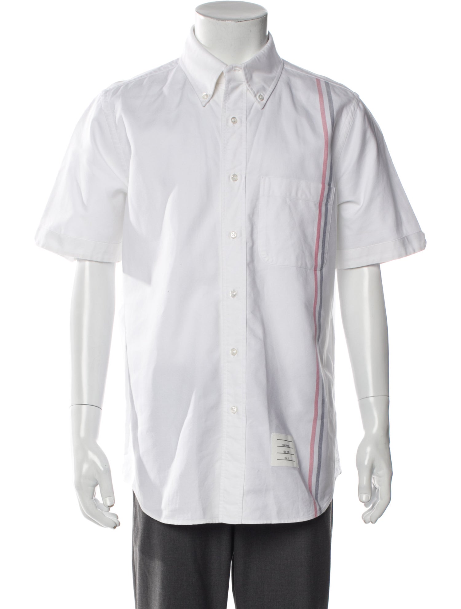Thom Browne Striped Short Sleeve Shirt