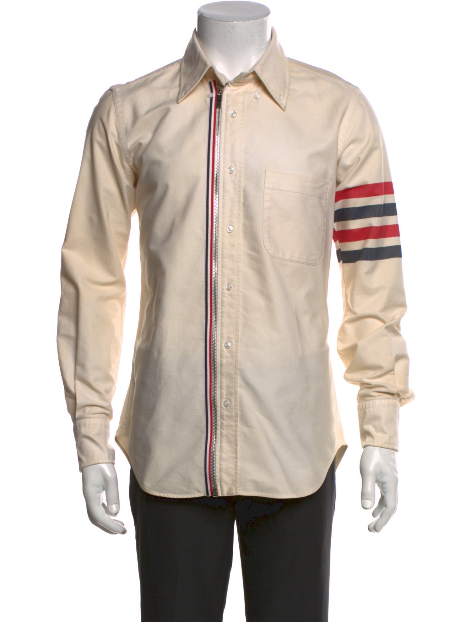 Thom Browne Striped Long Sleeve Shirt