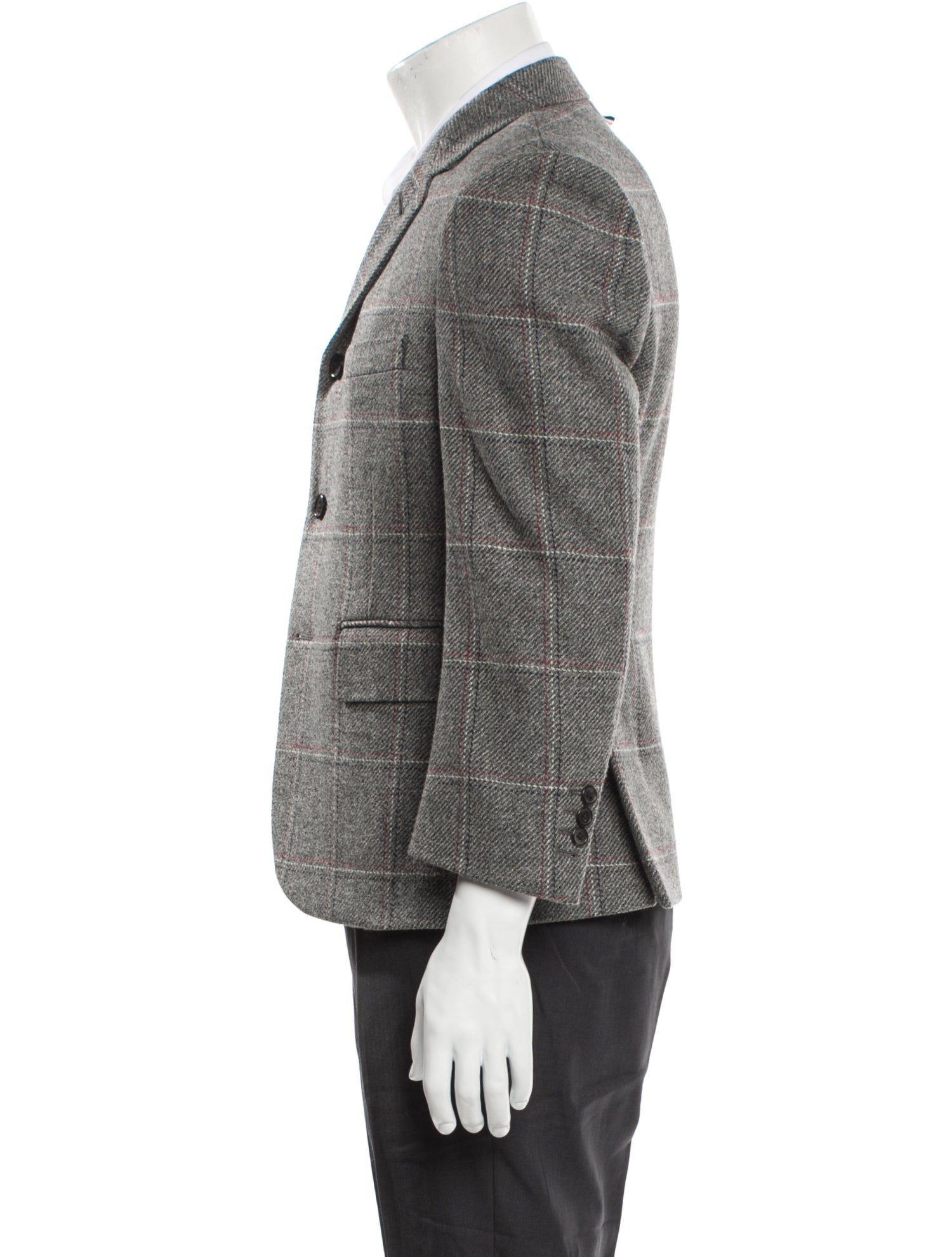 Thom Browne Windowpane Heavy Hunting Tweed Wool Blazer w/ Tags