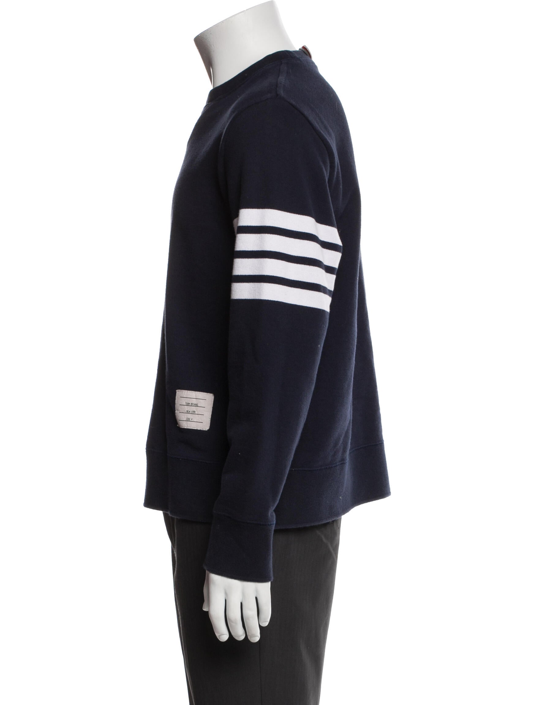 Thom Browne 4-Bar Graphic Print Pullover